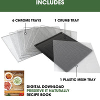 Excalibur - 6-Tray Stainless Steel Performance Digital Food Dehydrator - DH06SCSS13