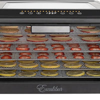 Excalibur - 6-Tray Stainless Steel Performance Digital Food Dehydrator - DH06SSSS13