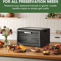 Excalibur - 6-Tray Stainless Steel Performance Digital Food Dehydrator - DH06SSSS13