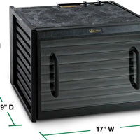 Excalibur - 9-Tray Black & Clear Door Food Dehydrator With 26-HR Timer - 3926TCDB