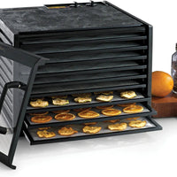 Excalibur - 9-Tray Black & Clear Door Food Dehydrator With 26-HR Timer - 3926TCDB