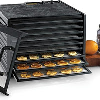 Excalibur - 9-Tray Black & Clear Door Food Dehydrator With 26-HR Timer - 3926TCDB