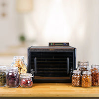 Excalibur - 9-Tray Black & Clear Door Food Dehydrator With 48-HR Timer - 3948CDB