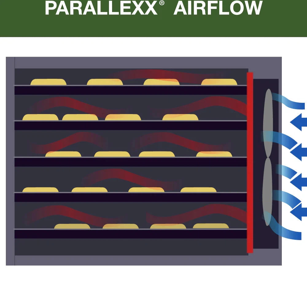 Excalibur - 9-Tray Black & Clear Door Food Dehydrator With 48-HR Timer - 3948CDB