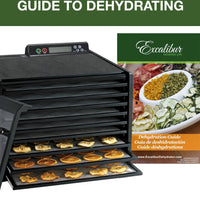 Excalibur - 9-Tray Black & Clear Door Food Dehydrator With 48-HR Timer - 3948CDB