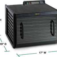 Excalibur - 9-Tray Black & Clear Door Food Dehydrator With 48-HR Timer - 3948CDB