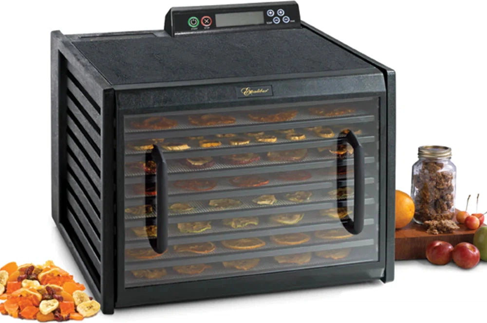 Excalibur - 9-Tray Black & Clear Door Food Dehydrator With 48-HR Timer - 3948CDB