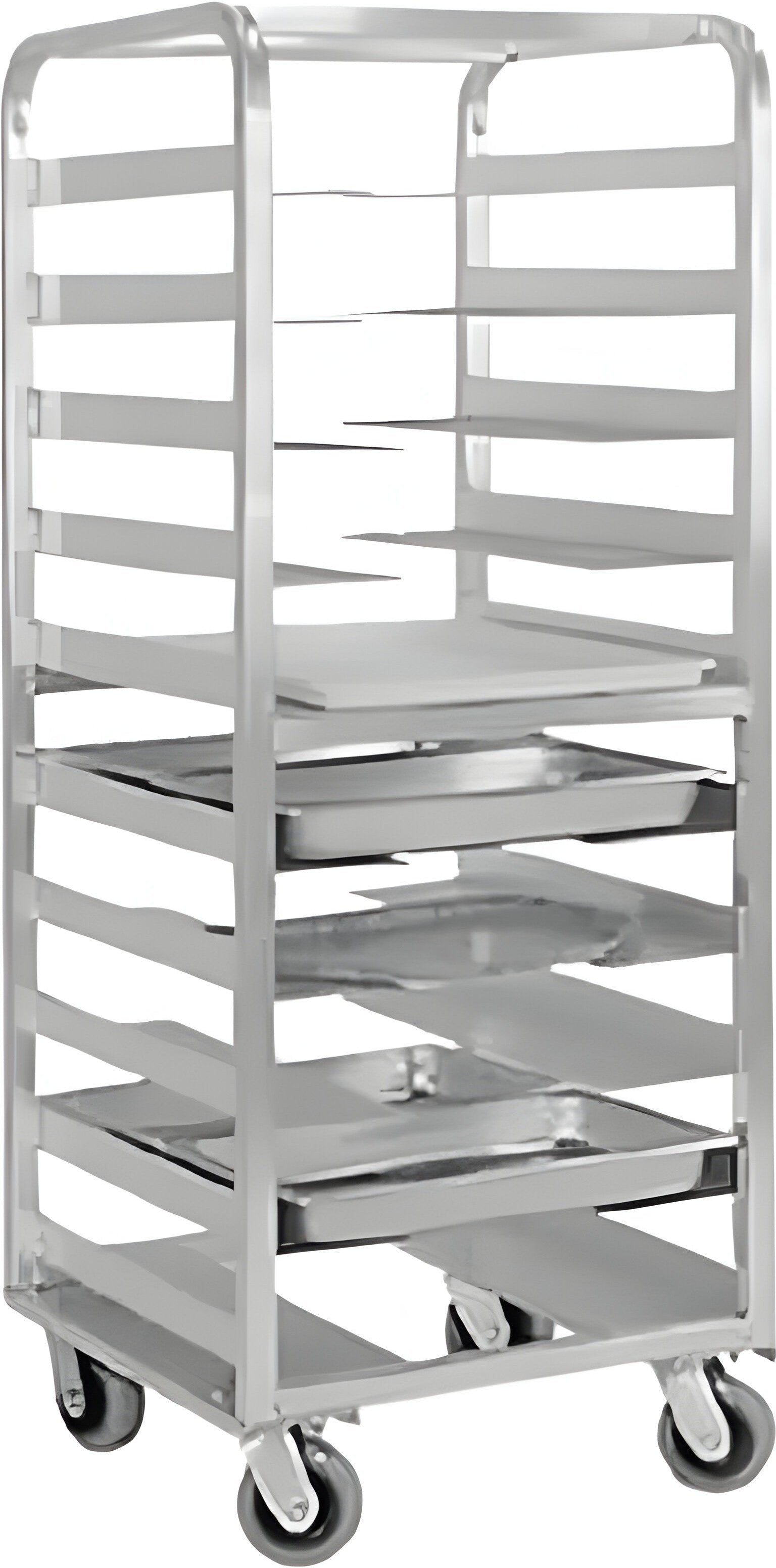 Fwe FWE - 10 Pans Capacity Oval Tray-Pan Rack with 6