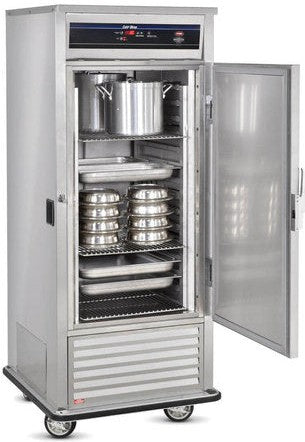 FWE - 120V 11 Pans Capacity Full Height Refrigerated Holding Cabinet With 3 Shelves and 1 Solid Door - URS-10-GN (Special Order 4-6 weeks)