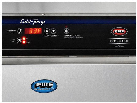 FWE - 120V 11 Pans Capacity Full Height Refrigerated Holding Cabinet With 3 Shelves and 1 Solid Door - URS-10-GN (Special Order 4-6 weeks)