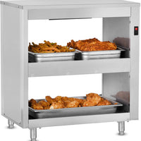 FWE - 120V 13.5" Infrared Heated Holding Shelf with 2 Pan Capacity - HHS-IR-2-1220-2 (Special Order 4-6 weeks)