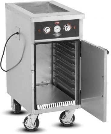FWE - 120V 17" Tray Line Heated Serving & Holding Cabinet with 1 Well - HLC-1W6-7H-7-HWR (Special Order 4-6 weeks)