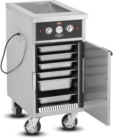 FWE - 120V 17" Tray Line Heated Serving & Holding Cabinet with 1 Well - HLC-1W6-7H-7-HWR (Special Order 4-6 weeks)