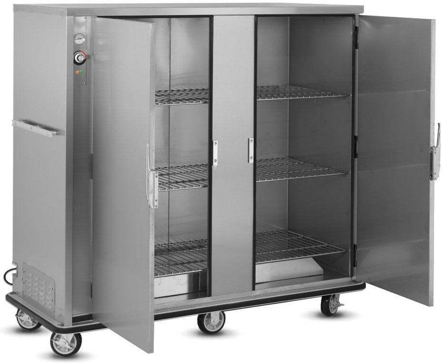 FWE - 120V 180 Plates Heated Banquet Cart with 2 Doors and 3 Shelves - A-180-2-XL (Special Order 4-6 weeks)