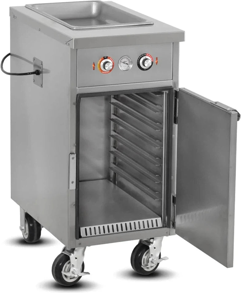 FWE - 120V 18.5" Hot Food Table with 1 Well & Enclosed Base - HLC-1W6-7H-7-DRN (Special Order 4-6 weeks)