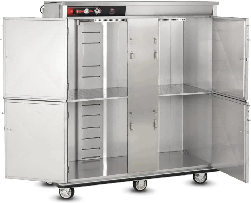 FWE - 120V 200 Plates Heated Banquet Cart With 4 Doors - BT-200-XL (Special Order 4-6 weeks)