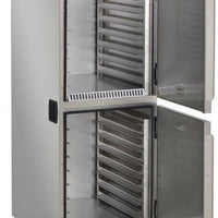 FWE - 120V 23.25" Dual-Cavity Insulated Stationary Heated Cabinet with 8 Pan Capacity - HLC-1826-8-8 (Special Order 4-6 weeks)