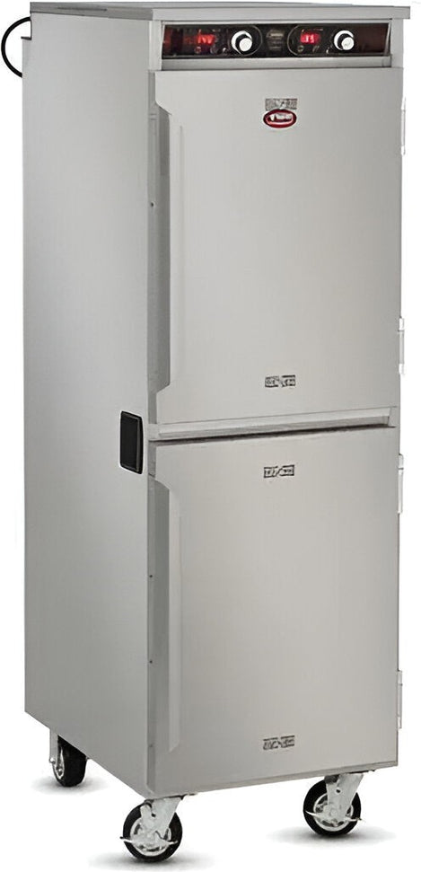FWE - 120V 23.25" Dual-Cavity Insulated Stationary Heated Cabinet with 8 Pan Capacity - HLC-1826-8-8 (Special Order 4-6 weeks)