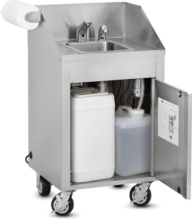 FWE - 120V 44.25" Hot Water Portable Sink with 6"Deep Bowl - HS-24 (Special Order 4-6 weeks)