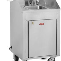 FWE - 120V 44.25" Hot Water Portable Sink with 6"Deep Bowl - HS-24 (Special Order 4-6 weeks)