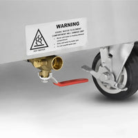 FWE - 120V 68.75" Hot Food Table with 4 Wells & Undershelf - HLC-4W6-1-DRN (Special Order 4-6 weeks)