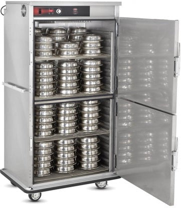 FWE - 120V 96-200 Plates Heated Meal Delivery Cart With 2 Doors - BT-96120 (Special Order 4-6 weeks)