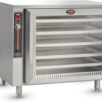 FWE - 120V Countertop Insulated Heated Holding Cabinet with 1 Clear Door and 4 Pans Capacity - HLC-SL1826-4 (Special Order 4-6 weeks)