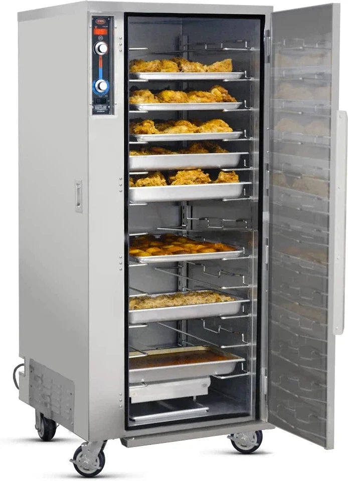 FWE - 120V Full Height Insulated Mobile Heated Cabinet with Pass Thru Dutch Doors and 12 Pan Capacity - MTU-12P (Special Order 4-6 weeks)