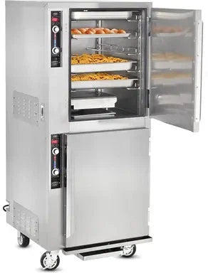 FWE - 120V Full Height Insulated Mobile Heated Cabinet with Split Cavity and 10 Pan Capacity - MTU-5-5 (Special Order 4-6 weeks)