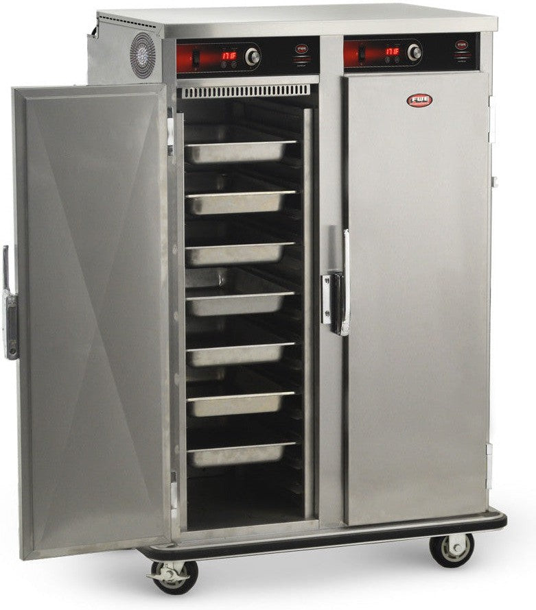FWE - 120V Full Height Insulated Split Cavity Mobile Heated Cabinet with 32 Pans Capacity and Top-Mounted Heating System - PST-16-16 (Special Order 4-6 weeks)