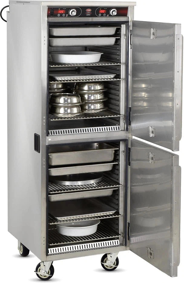 FWE - 120V Full Height Split Cavity Insulated Mobile Heated Cabinet with 36 Pans Capacity - HLC-2127-9-9 (Special Order 4-6 weeks)