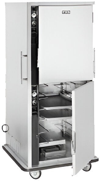 FWE - 120V Half Height Insulated Split Cavity Mobile Heated Cabinet with 7 Pan Capacity and Humi-Temp System - TS-1826-7-7 (Special Order 4-6 weeks)