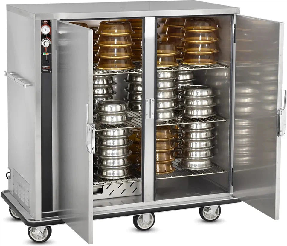 FWE - 120V Holds (120) 12" Covered Plate Capacity Heated Banquet Cabinet with Double Doors - P-120-2-XL (Special Order 4-6 weeks)