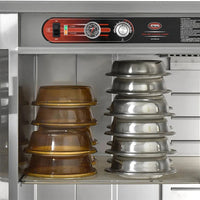 FWE - 120V Holds (120) 13.25" Covered Plates Heated Meal Delivery Cart - E-1200-XXL (Special Order 4-6 weeks)