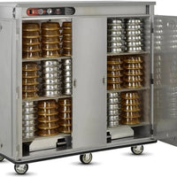 FWE - 120V Holds (150) 13.25" Covered Plates Heated Meal Delivery Cart - E-1500-XXL (Special Order 4-6 weeks)