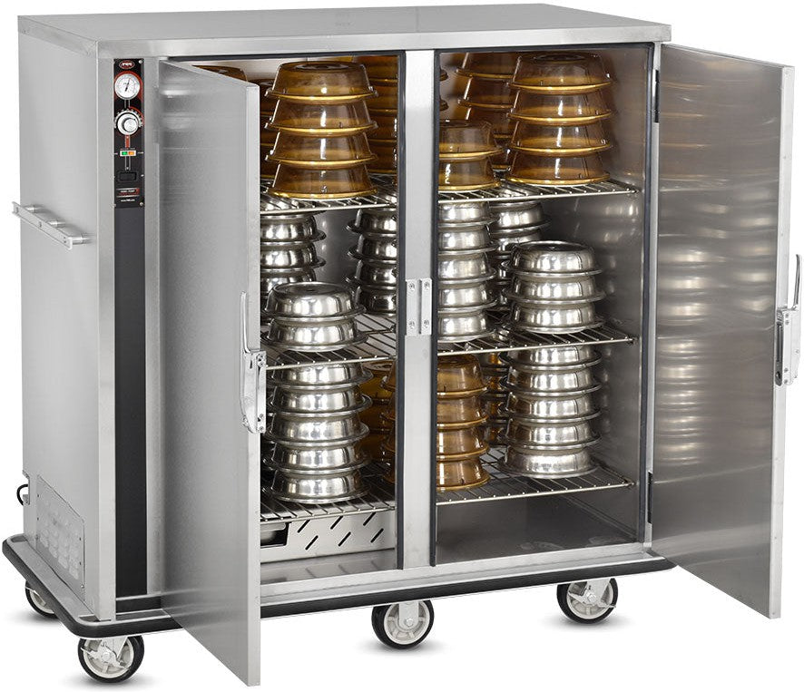 FWE - 120V Holds (180) 12" Covered Plate Capacity Heated Banquet Cabinet with Double Doors - P-180-2-XL (Special Order 4-6 weeks)