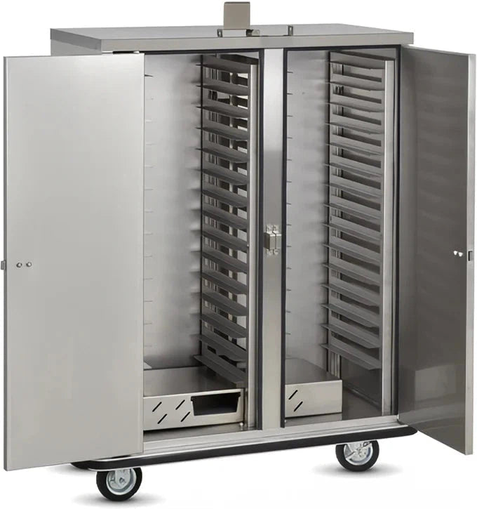 FWE - 120V Holds 30 Standard Tray Heated Meal Delivery Cart with 3" of Spacing - TS-1418-30 (Special Order 4-6 weeks)