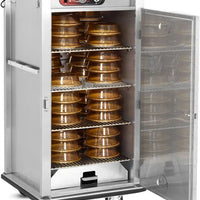 FWE - 120V Holds (40 Open or 48 Covered Plates) 12.4" Covered Plates Heated Meal Delivery Cart - E-480-XL (Special Order 4-6 weeks)