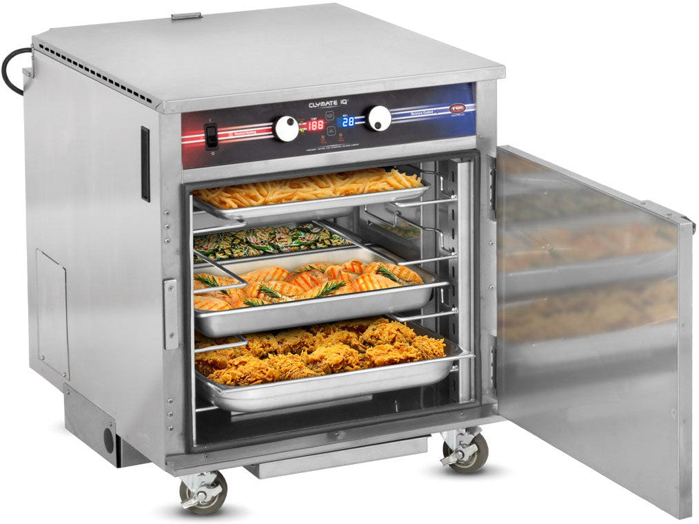 FWE - 120V Undercounter Insulated Mobile Heated Cabinet with 4 Pans Capacity and Precise Humidity Temperature Technology - PHTT-4-CV (Special Order 4-6 weeks)
