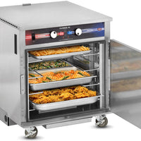 FWE - 120V Undercounter Insulated Mobile Heated Cabinet with 4 Pans Capacity and Precise Humidity Temperature Technology - PHTT-4-CV (Special Order 4-6 weeks)