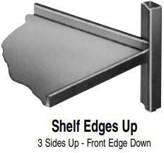 FWE - 1600 lbs Capacity Stainless Steel Queen Mary Cart with 3 Levels, and Raised Edges - UCU-312-62 (Special Order 4-6 weeks)