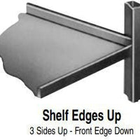 FWE - 1600 lbs Capacity Stainless Steel Queen Mary Cart with 3 Levels, and Raised Edges - UCU-312-62 (Special Order 4-6 weeks)