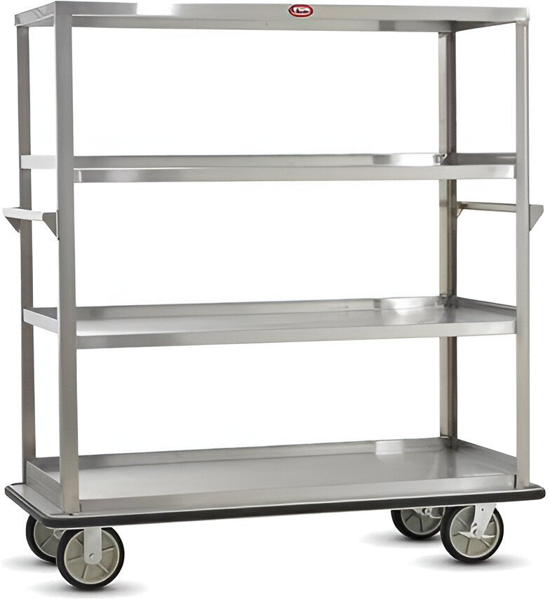 FWE - 1600 lbs Capacity Stainless Steel Queen Mary Cart with 4 Levels and 17" Spacing, Also Raised Edges - UCU-417-62 (Special Order 4-6 weeks)