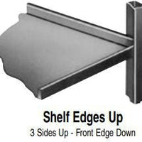 FWE - 1600 lbs Capacity Stainless Steel Queen Mary Cart with 5 Levels and 12" Spacing, Also Raised Edges - UCU-512-62 (Special Order 4-6 weeks)