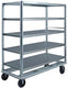 FWE - 2000 lbs Capacity, Aluminum Queen Mary Cart with 5 Levels and Flat Edges - UC-60-512AL (Special Order 4-6 weeks)