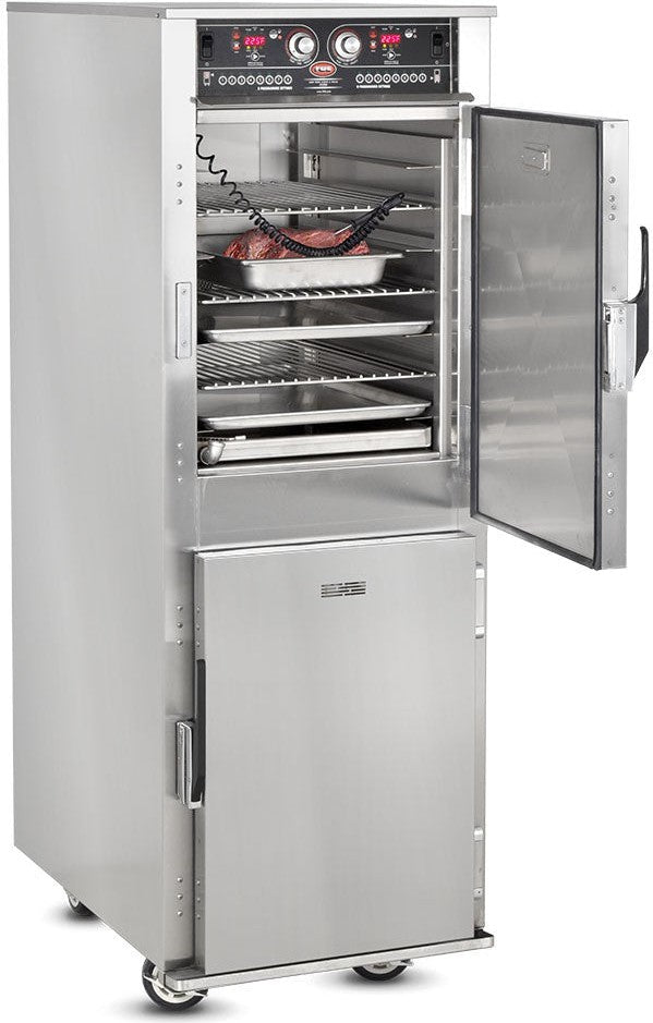 FWE - 208V Split Cavity Low Temp Cook & Hold Cabinet with 14 Pans Capacity - LCH-1826-7-7-G2 (Special Order 4-6 weeks)