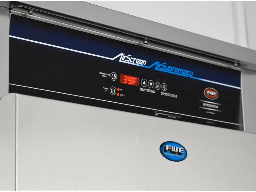 FWE - 32.75" One Section Mobile Air Curtain Refrigerator with Solid Door - ASU-10 (Special Order 4-6 weeks)