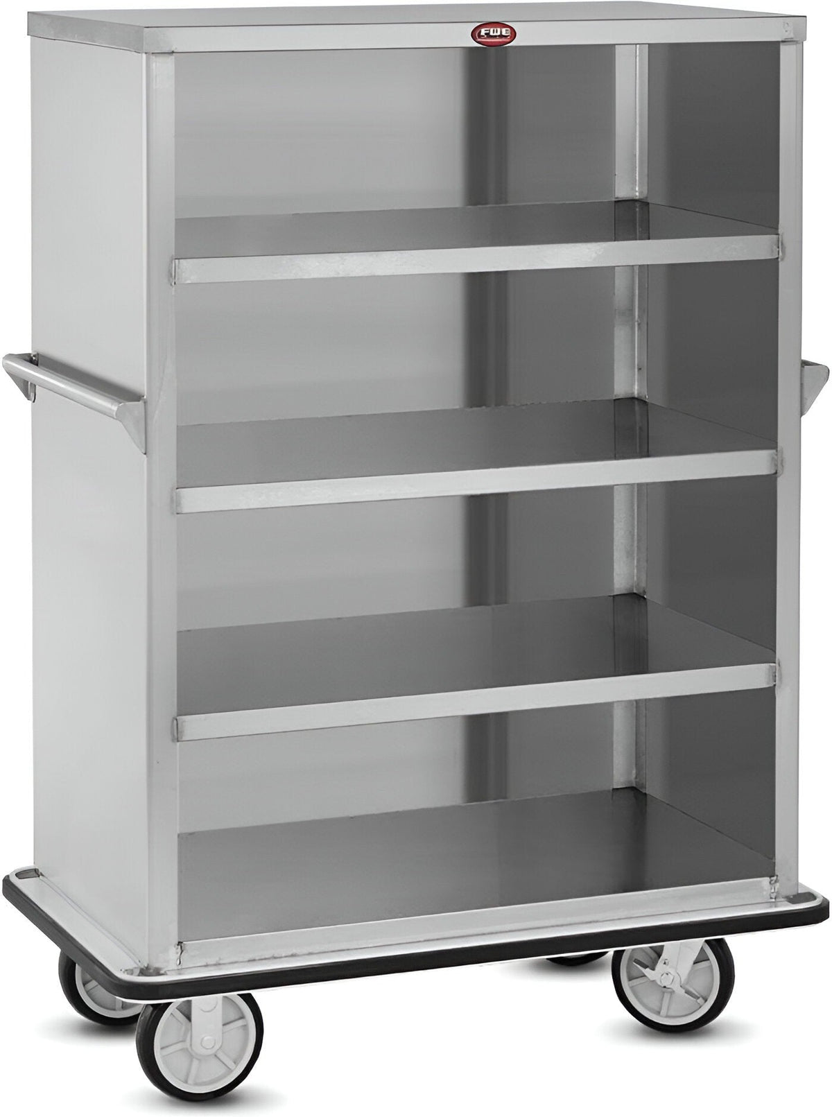 FWE - 62" 6 Shelves With 9" Spacing Enclosed Utility Cart - UCE-609-62 (Special Order 4-6 weeks)