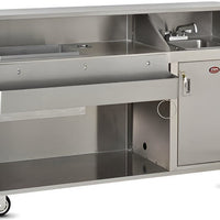 FWE - 72" Ice Bin Removable Speed Rack Portable Bar Without Bumper - SBBC-6 (Special Order 4-6 weeks)