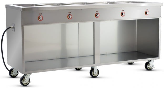 FWE - 77" Handy Line Serving Cabinet with 5 Wells - HLC-5W6-1-HWR (Special Order 4-6 weeks)